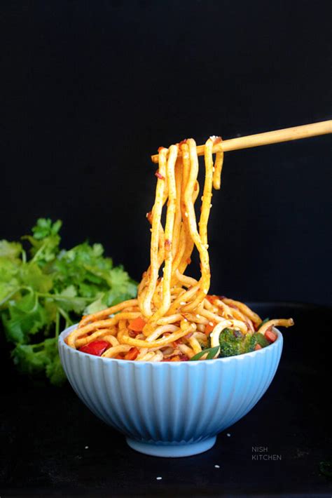 Schezwan Noodles | Video - NISH KITCHEN