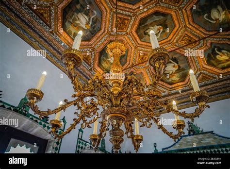 Sintra National Palace, also called the Palace of Sintra and Town ...