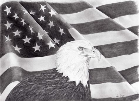 American Flag Drawing at PaintingValley.com | Explore collection of ...