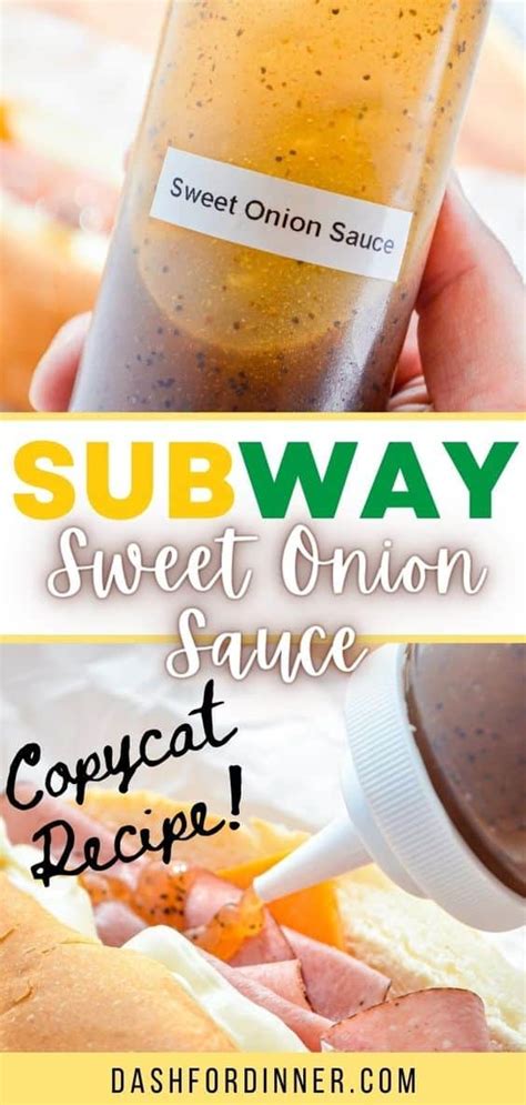 Sweet Onion Sauce {Subway Copycat Recipe} - Dash for Dinner