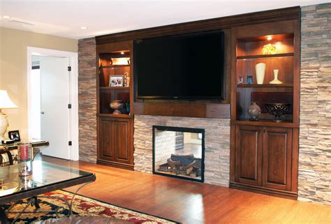 Fireplace Inserts Installation | A 101 DIY Guide | Stacked Stone Tile | Fireplace entertainment ...