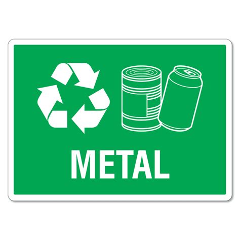 Recycling Bin Sign - Metal - The Signmaker