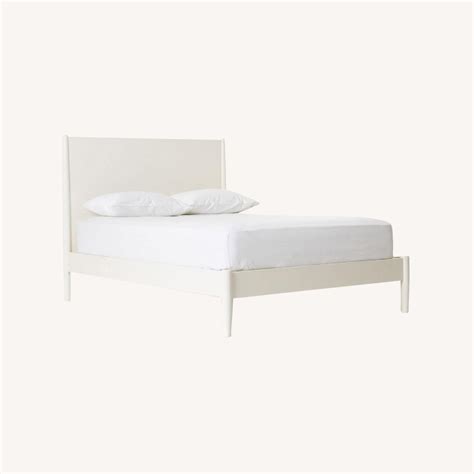 West Elm Mid-Century Bed - Full - White - AptDeco