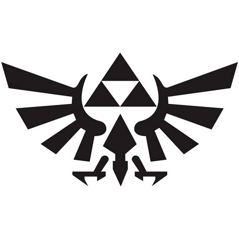 Legend of Zelda Hyrule Crest Triforce Vinyl Decal Car Window - Etsy