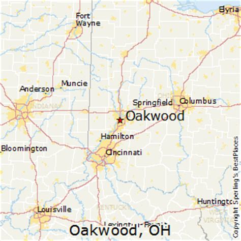 Map Of Oakwood Ohio - County Map Of Texas