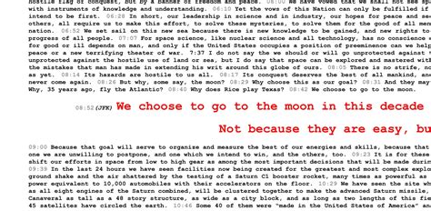 JFK we Choose to Go to the Moon Speech Transcript - Etsy UK