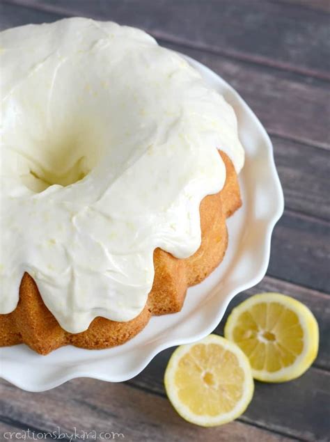 Lemon Cake with Cream Cheese frosting