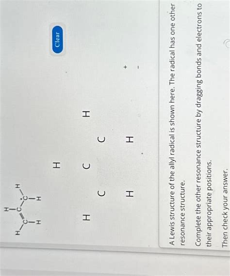 [Solved]: A Lewis structure of the allyl radical is shown h