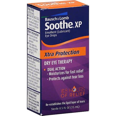 Soothe Soothe XP Eye Drops, Emollient (Lubricant), Xtra Protection | Health & Personal Care ...