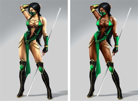 Jade MK9: Before/After by ChamKham on DeviantArt