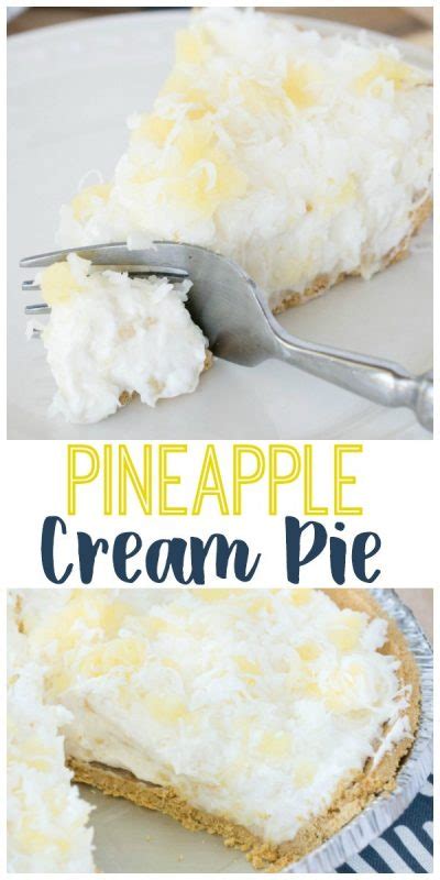 5-Minute No Bake Pineapple Cream Pie - A Mom's Take