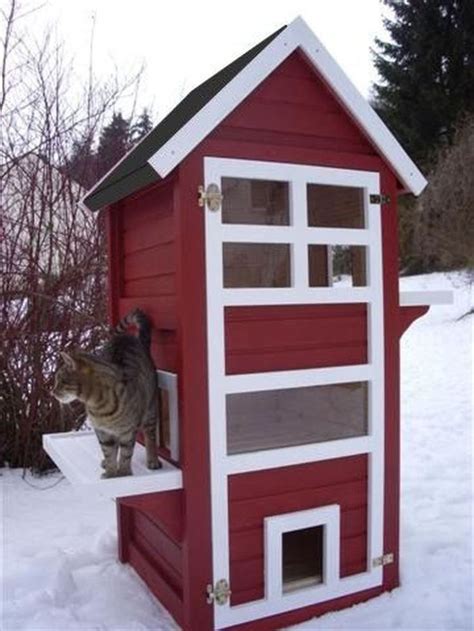 28 Cute And Awesome Cat House Ideas (23) – Furniture Inspiration | Feral cat house, Outdoor cat ...