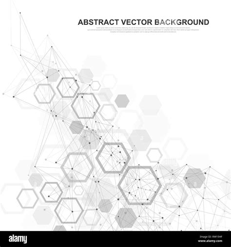 Abstract medical background DNA research, molecule, genetics, genome, DNA chain. Genetic ...