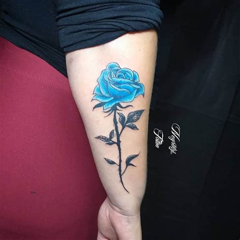 Top 81 Best Blue Rose Tattoo Ideas - [2021 Inspiration Guide]