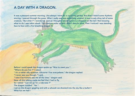 Kids aged 6 and up write story on dragons - Eager Readers