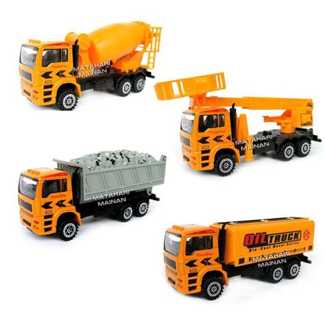 Promo Metal Die Cast Construction Truck F10 Mobil Oil Truk Molen Mainan ...