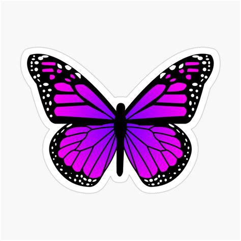 Purple Butterfly Sticker by piperbrantley | Butterfly art, Butterfly art painting, Butterfly ...