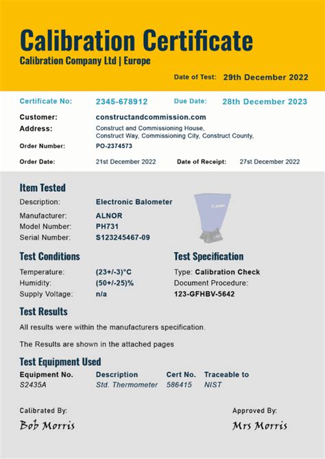 CALIBRATION CERTIFICATES | What They Are And Why They Matter - Constructandcommission.com