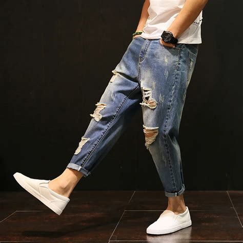 Brand Fashion Jeans Men 2017 New Jeans Male Slim Fit Zipper Casual Denim Trousers Collapse pants ...