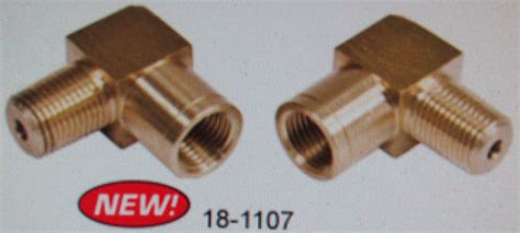 brake line fittings metric bubble (female) 1/8" pipe (male) elbow - Empi pair - Doghouse Repair