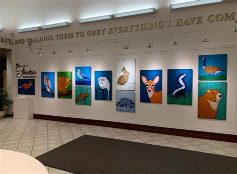 Urban Wildlife painting exhibit at Malone University by artist BZTAT – BZTAT STUDIOS LLC