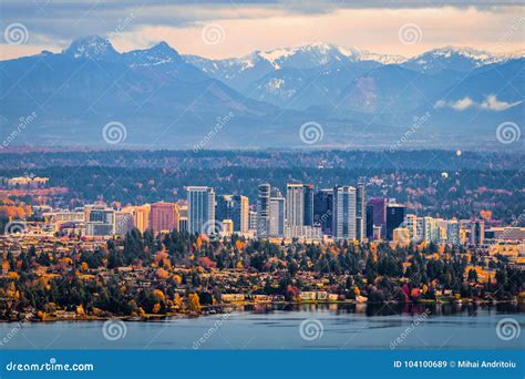 Bellevue Washington Downtown Skyscrapers Royalty-Free Stock Photo | CartoonDealer.com #35051115