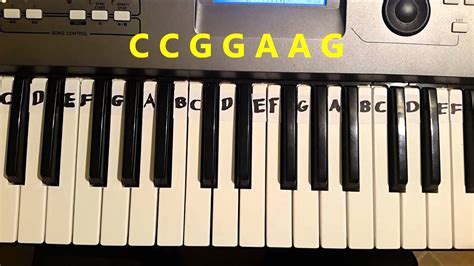 How To Play ABC Alphabet Song. Easy Piano Keyboard Tutorial Acordes ...