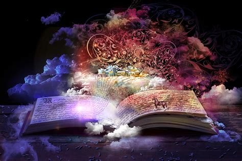 Magic book, pretty, fantasy, pages, book, magic, smoke, mystic, enchanted, HD wallpaper | Peakpx