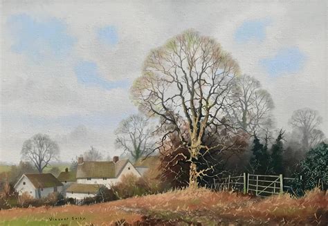 Countryside painting, original oil painting on canvas, small landscape ...