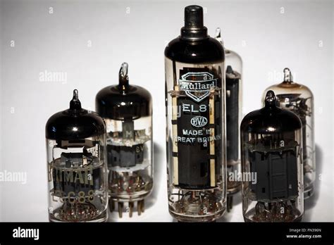 Vintage electronic vacuum tubes Stock Photo - Alamy