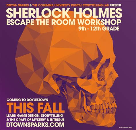 Sherlock Holmes Escape the Room Workshop - dtown sparks