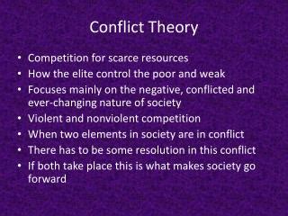 Conflict theory education PowerPoint (PPT) Presentations, Conflict ...