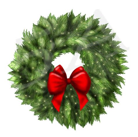 Buy 3 Get 1 Free Christmas Wreath Clipart Clip art, Wreath clipart, Xmas Wreath, Holiday Wreaths ...