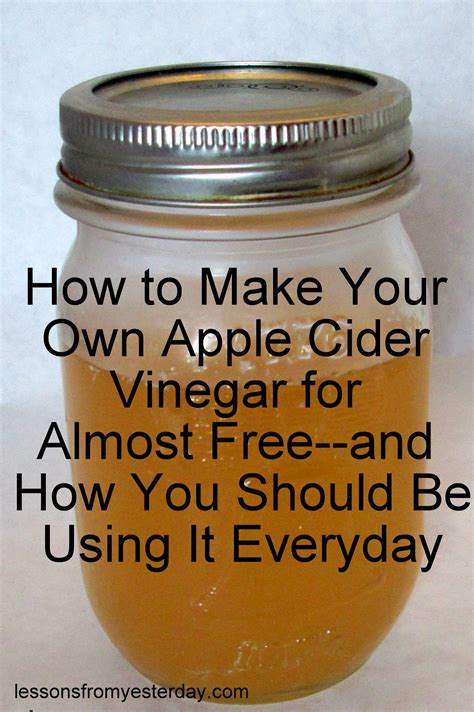 How to Make Apple Cider Vinegar | Make apple cider vinegar, Apple cider ...