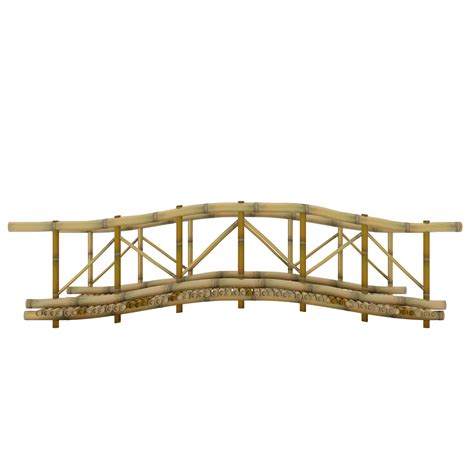 Garden bamboo bridge 18741612 PNG