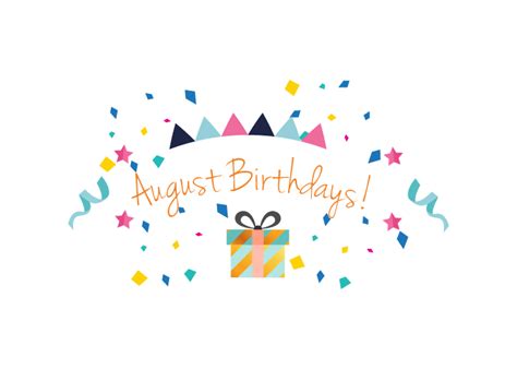 August 2018 Birthdays