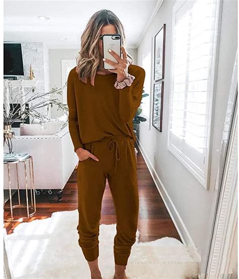 Prettygarden Solid Two-Piece Outfit | Cute lounge outfits, Loungewear ...