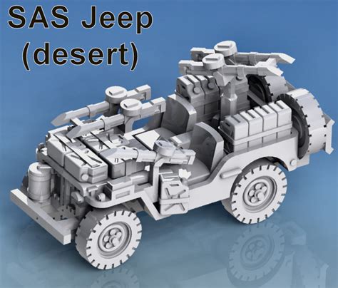 British – SAS Jeep – variations (3) – Chris Parker Games