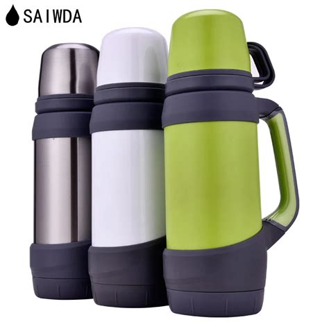 1L 1.2L Thermos Bottle Stainless Steel Vacuum Flask Outdoor High ...