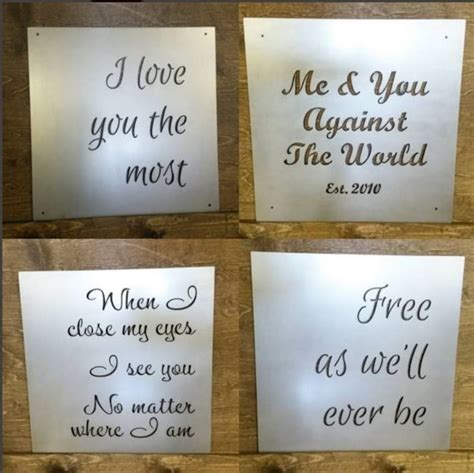 Custom Metal Quote Sign and Sayings Inspirational - Etsy