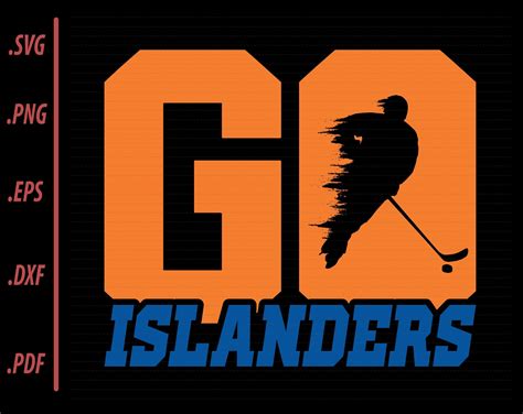 Go Islanders Hockey Player SVG Hockey Fan SVG Islanders | Etsy