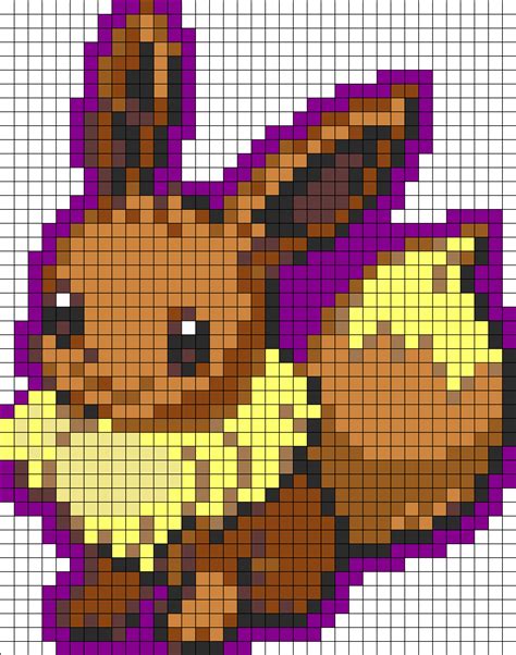 Eevee Normal Pokemon Perler Bead Pattern | Bead Sprites | Characters ...