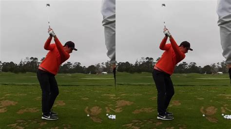 Viktor Hovland Golf Swing: Slow Motion Down The Line Iron - YouTube