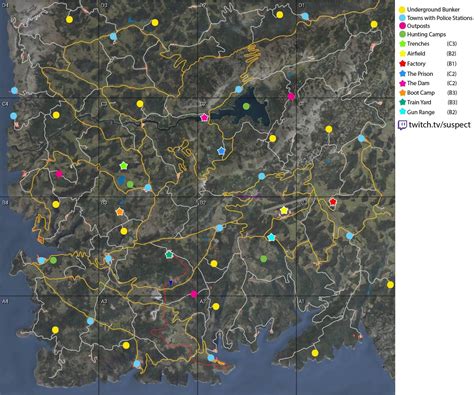 SCUM - Maps (Loot, Towns, Police Stations, Points of Interest & More)