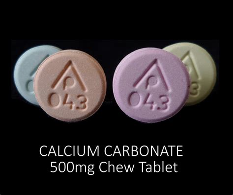 Calcium Carbonate 500 mg (tablet, chewable) Reliable 1 Laboratories LLC