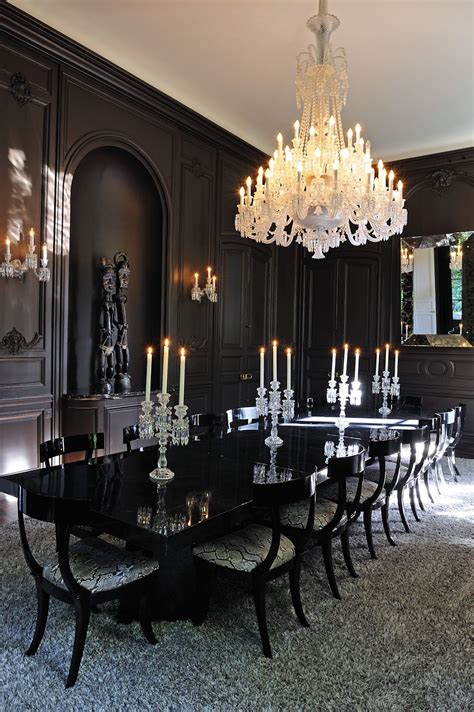 Lenny Kravitz in Paris | Elegant dining room, Luxury dining room, Black ...