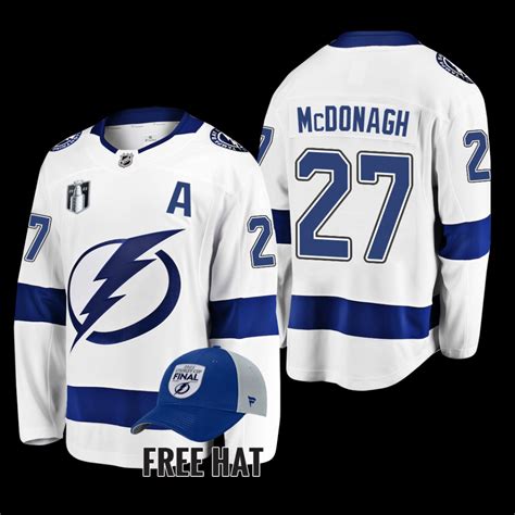 Men Ryan McDonagh Tampa Bay Lightning 2022 Stanley Cup Final White Away Jersey – Choose Your ...