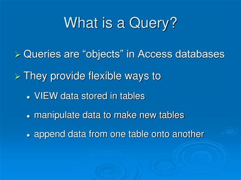 Queries