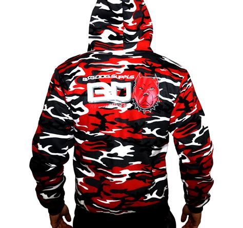 BigDog Hoodie – Red Camo | Big Dog Supplements