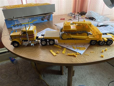 Gallery Pictures AMT Lowboy Trailer & Bulldozer Plastic Model Truck ...